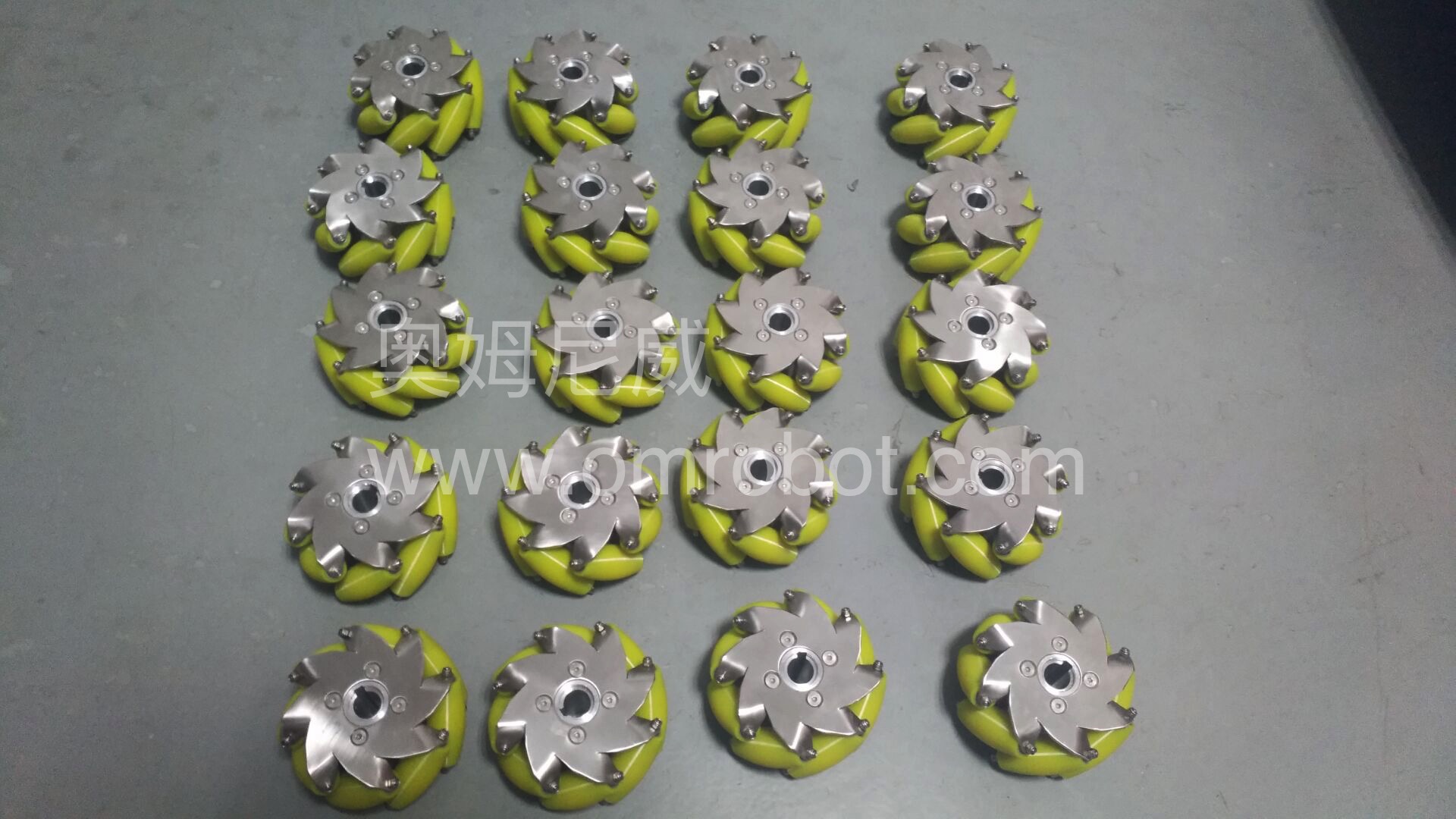 4 inch light duty mecanum wheel with pu rollers payload 25kg pcs